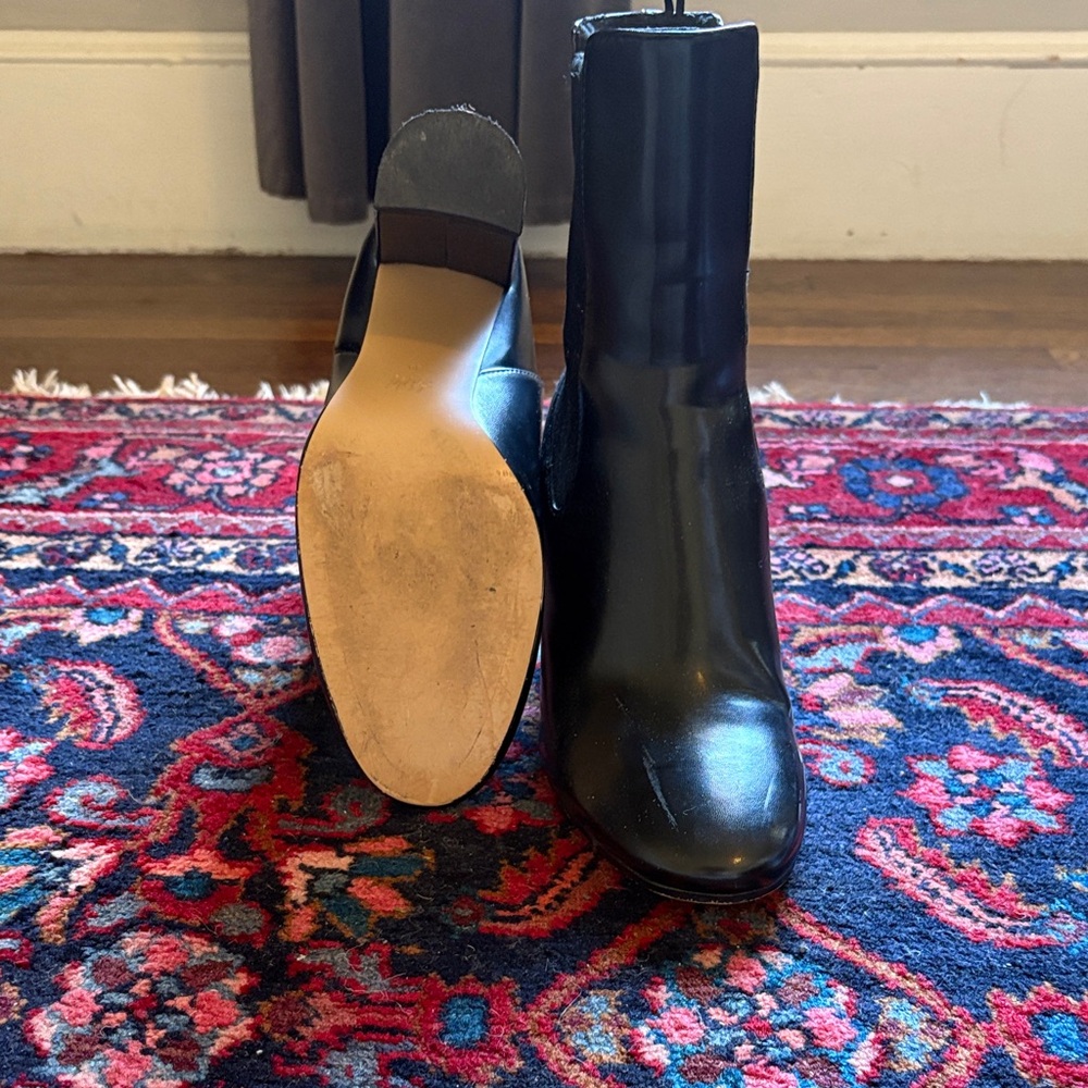 H&M Glossy Black Heeled Boots - Picture 3 of 3